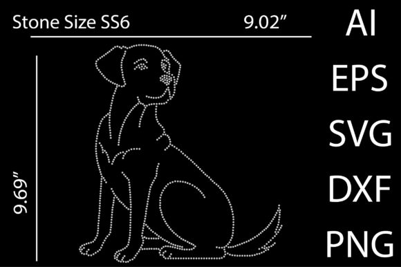 Dog Rhinestone Templates Design