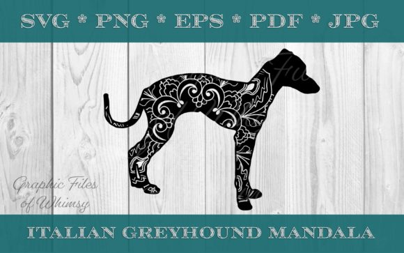 Italian Greyhound Dog Mandala
